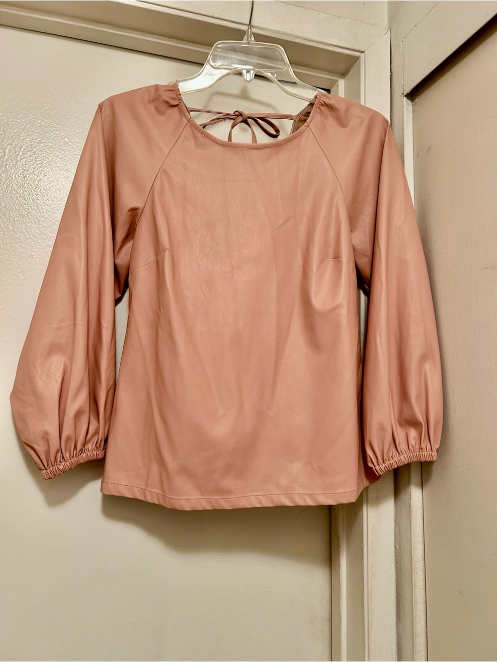 J Crew Pleather top